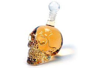 Karafka kryształowa w kształcie czaszki 500ml