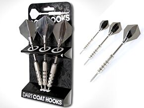 Wieszak w kształcie rzutek do darta