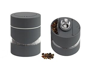 Solniczka i pieprzniczka w jednym- szara Solniczka i pieprzniczka w jednym- szara