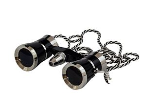 Lornetka teatralna 3x25 czarno-srebrna