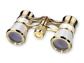 Lornetka teatralna Bresser Skala 3x25 perłowo-złota Lornetka teatralna Bresser Skala 3x25 perłowo-złota