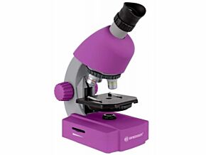 Mikroskop Bresser 40x-640x Junior fioletowy