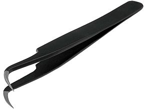 Pęseta ESD 115mm precyzyjna kątowa o szerokości 0,5mm