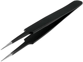 Pęseta ESD 123mm precyzyjna o szerokości 0,2mm Pęseta ESD 123mm precyzyjna o szerokości 0,2mm