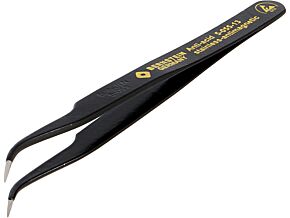 Pęseta ESD BERNSTEIN niemagnetyczna zagięta 120mm ostra