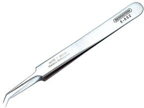 Pęseta 110mm BERNSTEIN 5-052 do prac precyzyjnych Ostrza wąskie, zagięte