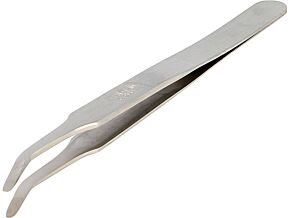 Pęseta 115mm BERNSTEIN 5-061 SMD Ostrza zagięte okrągłe