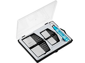 Zestaw wierteł HSS do metalu, plastiku 40szt. 0,3-2,5mm z uchwytem Zestaw wierteł HSS do metalu, plastiku 40szt. 0,3-2,5mm z uchwytem