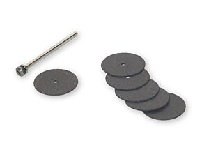 Komplet 6 tarcz tnących wraz z uchwytem do mocowania Komplet 6 tarcz tnących wraz z uchwytem do mocowania