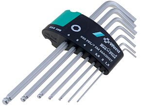 Zestaw kluczy imbusowych WERA 950PKL/7SM Hex-Plus 7szt. Zestaw kluczy imbusowych WERA 950PKL/7SM Hex-Plus 7szt.