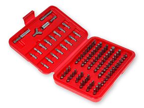 Zestaw 100 częściowy końcówek z mocowaniem 1/4``