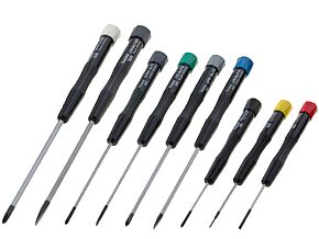 Zestaw 9szt. precyzyjnych wkrętaków Phillips, płaskie Zestaw 9szt. precyzyjnych wkrętaków Phillips, płaskie