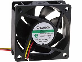 Wentylator 12VDC 60x60x25mm 39,92m3/h 33,5dBA Vapo Wentylator 12VDC 60x60x25mm 39,92m3/h 33,5dBA Vapo