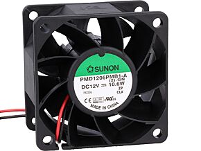 Wentylator 12VDC 60x60x38mm 95,99m3/h 56dBA kulkowe Wentylator 12VDC 60x60x38mm 95,99m3/h 56dBA kulkowe