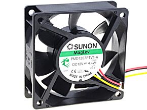 Wentylator 12VDC 70x70x25mm 83,25m3/h 44dBA Vapo