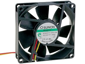 Wentylator 12VDC 80x80x20mm 61,16m3/h 38dBA Vapo Wentylator 12VDC 80x80x20mm 61,16m3/h 38dBA Vapo