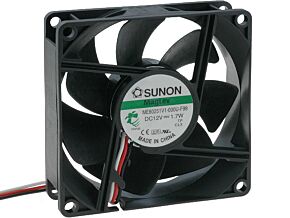 Wentylator 12VDC 80x80x25mm 69,7m3/h 33dBA Vapo