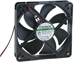 Wentylator 24VDC 120x120x25mm 183,9m3/h 44,5dBA Wentylator 24VDC 120x120x25mm 183,9m3/h 44,5dBA