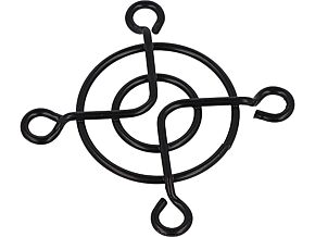 Osłona wentylatora 40x40mm metalowa montaż: śruba Kolor czarny Osłona wentylatora 40x40mm metalowa montaż: śruba Kolor czarny