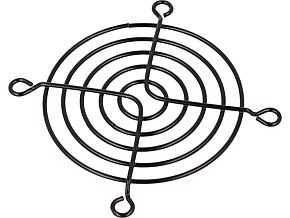 Osłona wentylatora 70x70mm metalowa montaż: śruba Kolor czarny Osłona wentylatora 70x70mm metalowa montaż: śruba Kolor czarny