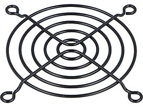 Osłona wentylatora 80x80mm metalowa montaż: śruba Kolor czarny Osłona wentylatora 80x80mm metalowa montaż: śruba Kolor czarny