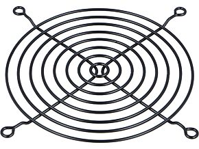 Osłona wentylatora 120x120mm metalowa montaż: śruba Kolor czarny