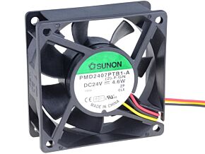 Wentylator 24VDC 70x70x25mm 83,25m3/h 45dBA 24AWG Wentylator 24VDC 70x70x25mm 83,25m3/h 45dBA 24AWG