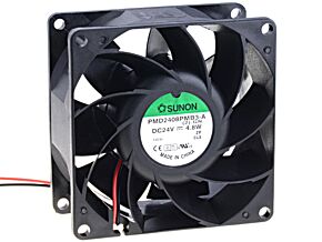 Wentylator 24VDC 80x80x38mm 101,09m3/h 47,3dBA Wentylator 24VDC 80x80x38mm 101,09m3/h 47,3dBA