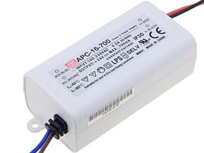 Zasilacz impulsowy do diod LED 16,8W 9÷24VDC 700mA 90÷264VAC Zasilacz impulsowy do diod LED 16,8W 9÷24VDC 700mA 90÷264VAC