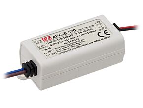 Zasilacz impulsowy do diod LED 8W 8÷16VDC 500mA 90÷264VAC Zasilacz impulsowy do diod LED 8W 8÷16VDC 500mA 90÷264VAC