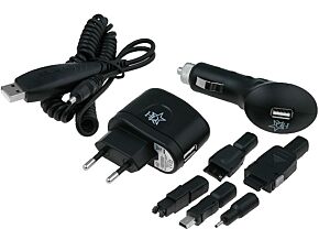 Uniwersalny zasilacz dogniazdkowy / samochodowy USB 5V 0,5A Uniwersalny zasilacz dogniazdkowy / samochodowy USB 5V 0,5A