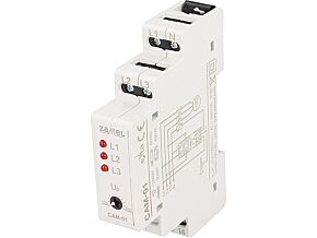 Moduł ZAMEL przekaźnik nadzorczy napięcia asymetria faz, zanik fazy