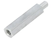 Tulejka dystansowa gwintowana 40mm Gwint wew M6 Gwint zew M6 aluminium