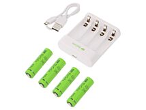 Ładowarka GP do akumulatorów Ni-MH Rozmiar AA, AAA, R03, R6 Ładowarka GP do akumulatorów Ni-MH Rozmiar AA, AAA, R03, R6