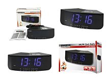 Radiobudzik LED niebieski Radiobudzik LED niebieski