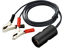 Gniazdo zapalniczki samochodowej z przewodem 100cm i krokodylkami