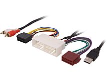 Złącza radiowe ISO do samochodów Hyundai, Kia 2017-> USB i RCA Złącza radiowe ISO do samochodów Hyundai, Kia 2017-> USB i RCA