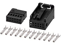 Obudowa złącza Quadlock wtyk 12pin, czarny