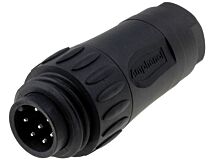 Złącze okrągłe C016 Amphenol wtyk 7PIN męskie lutowanie srebrzony 250V