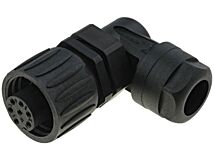 Złącze okrągłe C016 Amphenol wtyk 7PIN żeńskie lutowanie srebrzony 250V