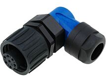 Złącze okrągłe C016 Amphenol wtyk 7PIN żeńskie lutowanie srebrzony 250V