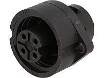 Złącze okrągłe CA 3+PE HIRSCHMANN IP67 gniazdo żeńskie na panel