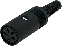 Wtyk DIN 4pin 216° żeński