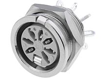 Gniazdo DIN 7pin 270° żeńskie DELTRON lutowanie