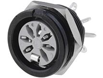 Gniazdo DIN 7pin 270° żeńskie DELTRON lutowanie