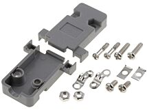 Obudowa D-Sub (9pin) plastikowa szara UNC4-40