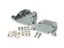 Obudowa D-Sub (15pin) plastikowa szara UNC4-40