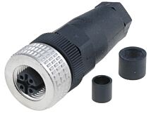 Wtyk żeński prosty M12 5pin HIRSCHMANN dławik PG7