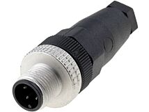 Wtyk męski prosty M12 4pin HIRSCHMANN dławik PG7