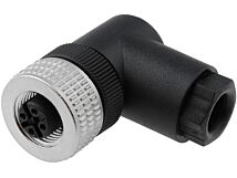 Wtyk żeński kątowy M12 5pin HIRSCHMANN dławik PG7